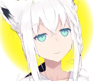 😐 emoji Fubuki - God's friend Telegram sticker 14 of 87