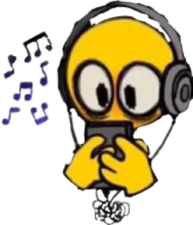 🎧 emoji Cursed emojis Telegram sticker 10 of 43
