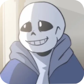 Sticker from Glitchtale sans - @Lazy_Bonehead_Sans