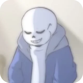 Sticker from Glitchtale sans - @Lazy_Bonehead_Sans