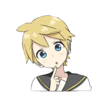 🍌 emoji 鏡音亜麻 Telegram sticker 5 of 14