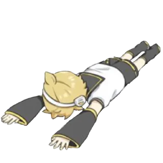 🍌 emoji 鏡音亜麻 Telegram sticker 8 of 14