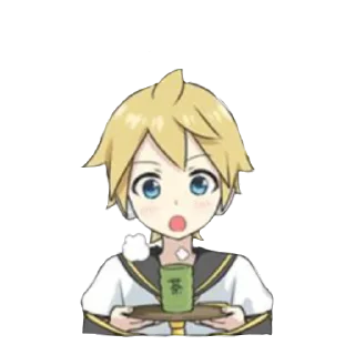 🍌 emoji 鏡音亜麻 Telegram sticker 9 of 14