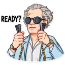 😎 emoji Back to the Future Telegram sticker 10 of 30