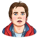 😳 emoji Back to the Future Telegram sticker 13 of 30