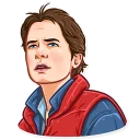 🙄 emoji Back to the Future Telegram sticker 15 of 30