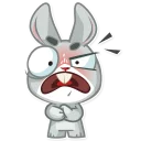😡 emoji Boo the Bunny Telegram sticker 17 of 36