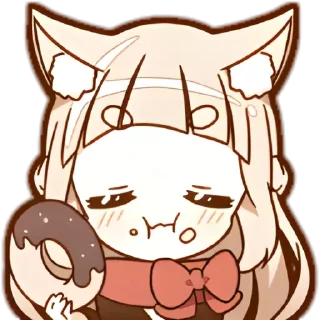 🍩 emoji ◞  nekochan - @wexsavi ˋ Telegram sticker 22 of 40