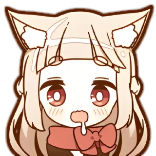 🤤 emoji ◞  nekochan - @wexsavi ˋ Telegram sticker 8 of 40