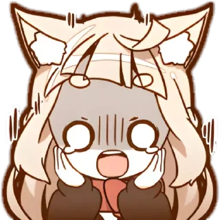 😱 emoji ◞  nekochan - @wexsavi ˋ Telegram sticker 18 of 40