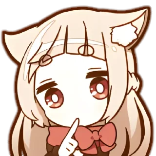 🤔 emoji ◞  nekochan - @wexsavi ˋ Telegram sticker 19 of 40