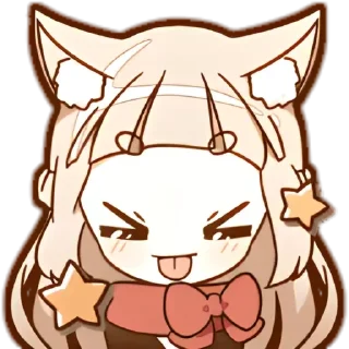 😛 emoji ◞  nekochan - @wexsavi ˋ Telegram sticker 7 of 40