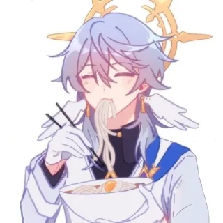 🍜 emoji Sunday 🕊️🤍💙 Telegram sticker 15 of 67