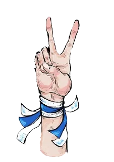✌️ emoji @fair_russia 🤍💙🤍 Telegram sticker 3 of 13