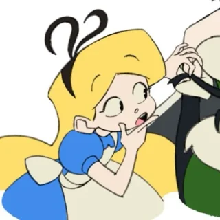 🤔 emoji Алиса Telegram sticker 19 of 21