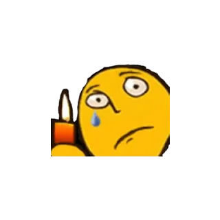 ☹ emoji This gave me cancer :-D — @stckrRobot Telegram sticker 18 of 94