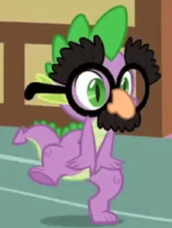 🥸 emoji Spike | @MLP_AnimatedStickers Telegram sticker 19 of 49