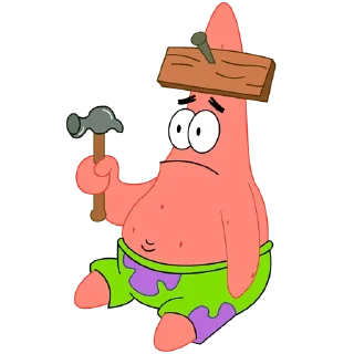 🔨 emoji patrick Telegram sticker 16 of 19