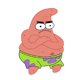 😠 emoji patrick Telegram sticker 1 of 19