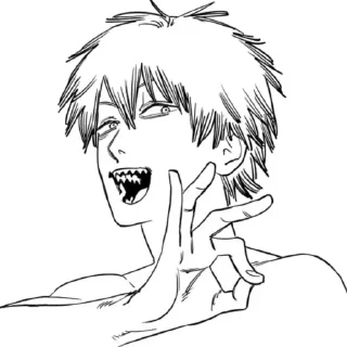 😃 emoji Денджи Telegram sticker 21 of 44