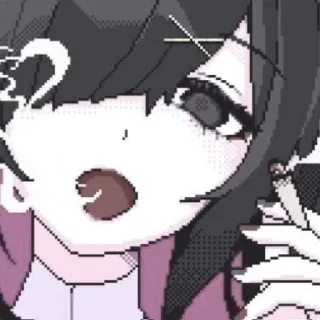 Sticker from anime pixelart ¦| @stickerspremiumemoji