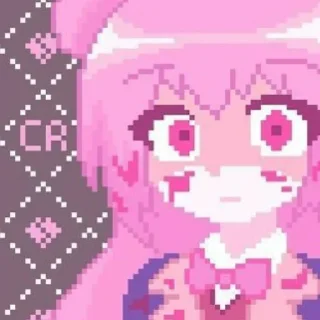 Sticker from anime pixelart ¦| @stickerspremiumemoji