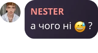 🤔 emoji нестер каже Telegram sticker 9 of 120