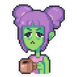 ☕️ emoji Лола :: @stickroom Telegram sticker 17 of 48
