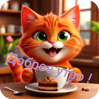 🐱 emoji Рыжий кот @Tyomka_Stickers Telegram sticker 12 of 23