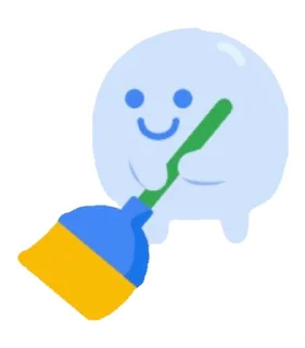 🧹 emoji Google and other Telegram sticker 20 of 58