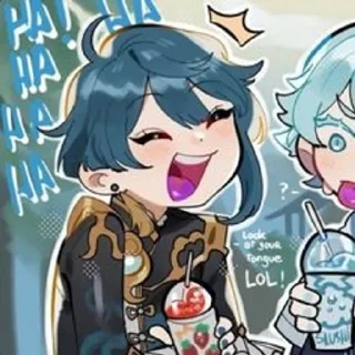 💙 emoji син цю GI Telegram sticker 9 of 13
