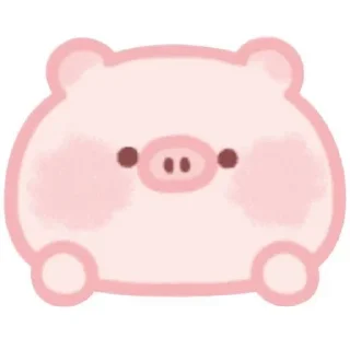 Sticker from Милая свиня