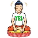 😀 emoji Modern Buddha Telegram sticker 13 of 35