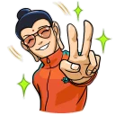 ✌ emoji Modern Buddha Telegram sticker 8 of 35