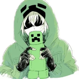 💚 emoji Крипер Telegram sticker 15 of 23