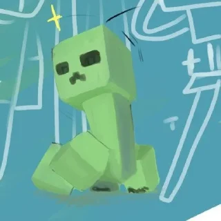 💚 emoji Крипер Telegram sticker 21 of 23