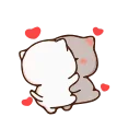 ❤️ emoji Mochi-Mochi Peach Cat by @rbeit Telegram sticker 19 of 50