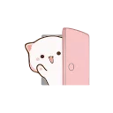🚪 emoji Mochi-Mochi Peach Cat by @rbeit Telegram sticker 6 of 50