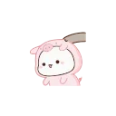 🐽 emoji Mochi-Mochi Peach Cat by @rbeit Telegram sticker 7 of 50
