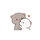 💋 emoji Mochi-Mochi Peach Cat by @rbeit Telegram sticker 10 of 50
