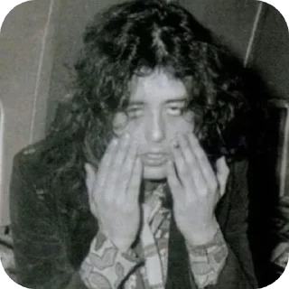 😩 emoji Silly Led Zeppelin Telegram sticker 13 of 119