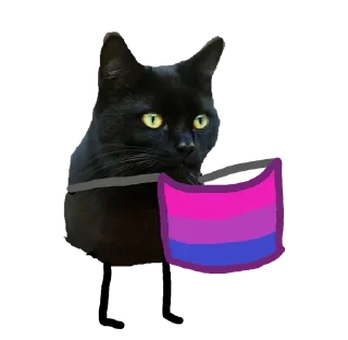 😜 emoji Black Cat @stickersb2b Telegram sticker 22 of 22