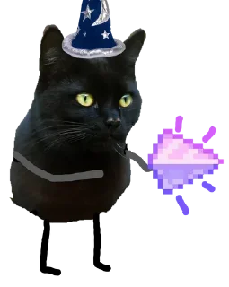 😚 emoji Black Cat @stickersb2b Telegram sticker 19 of 22