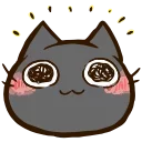 Sticker from @kotletovvemoji | Black Cat