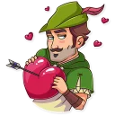 🥰 emoji Robin Hood Telegram sticker 20 of 30