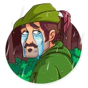 😭 emoji Robin Hood Telegram sticker 12 of 30