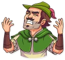 😠 emoji Robin Hood Telegram sticker 15 of 30