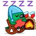 😴 emoji Robin Telegram sticker 13 of 27