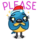 🥺 emoji Robin Telegram sticker 24 of 27