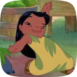 🌈 emoji @KRIKOLVIX 𔓕ᯟ Lilo & Stitch Telegram sticker 7 of 120
